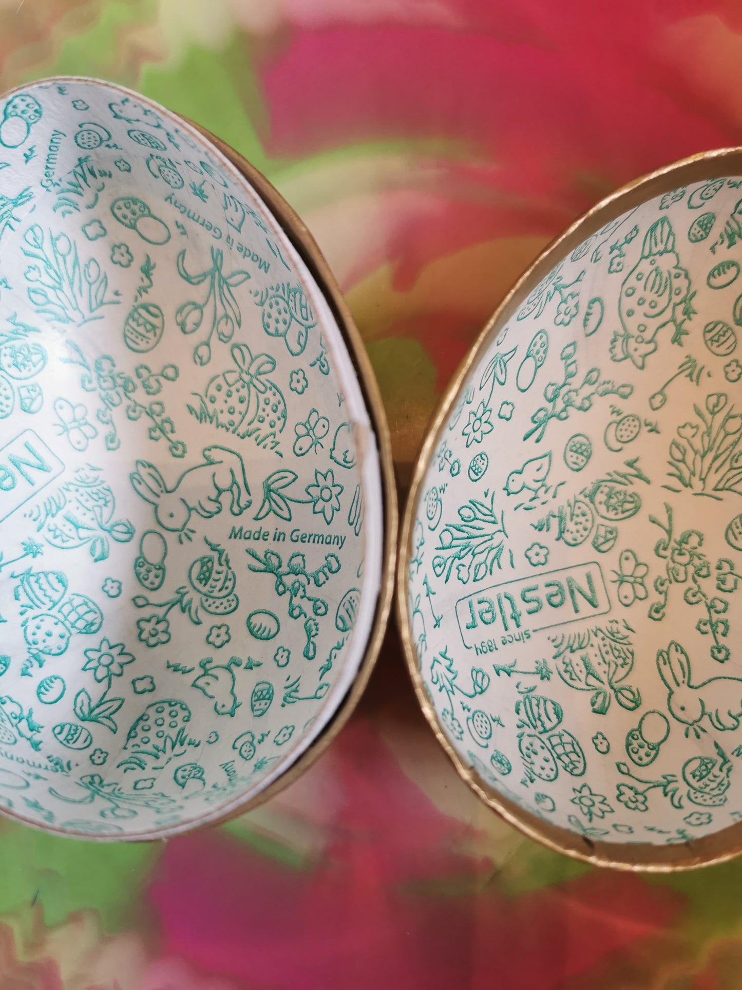 Small German card eggs