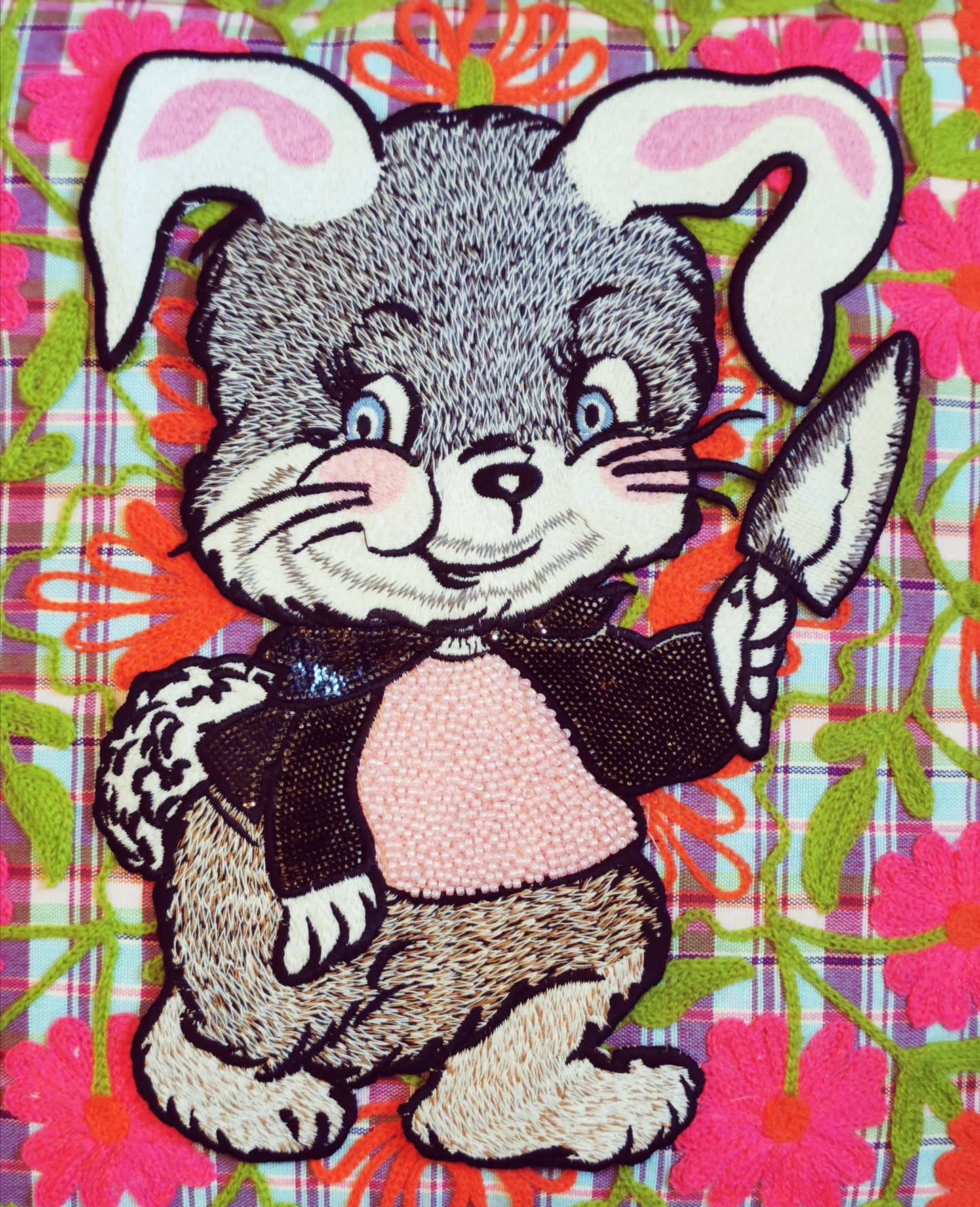 Cat and dog sequin patches