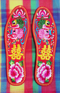 Lovely embroidered insoles