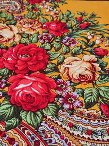Russian floral shawl