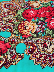 Russian floral shawl