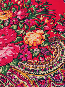 Russian floral shawl