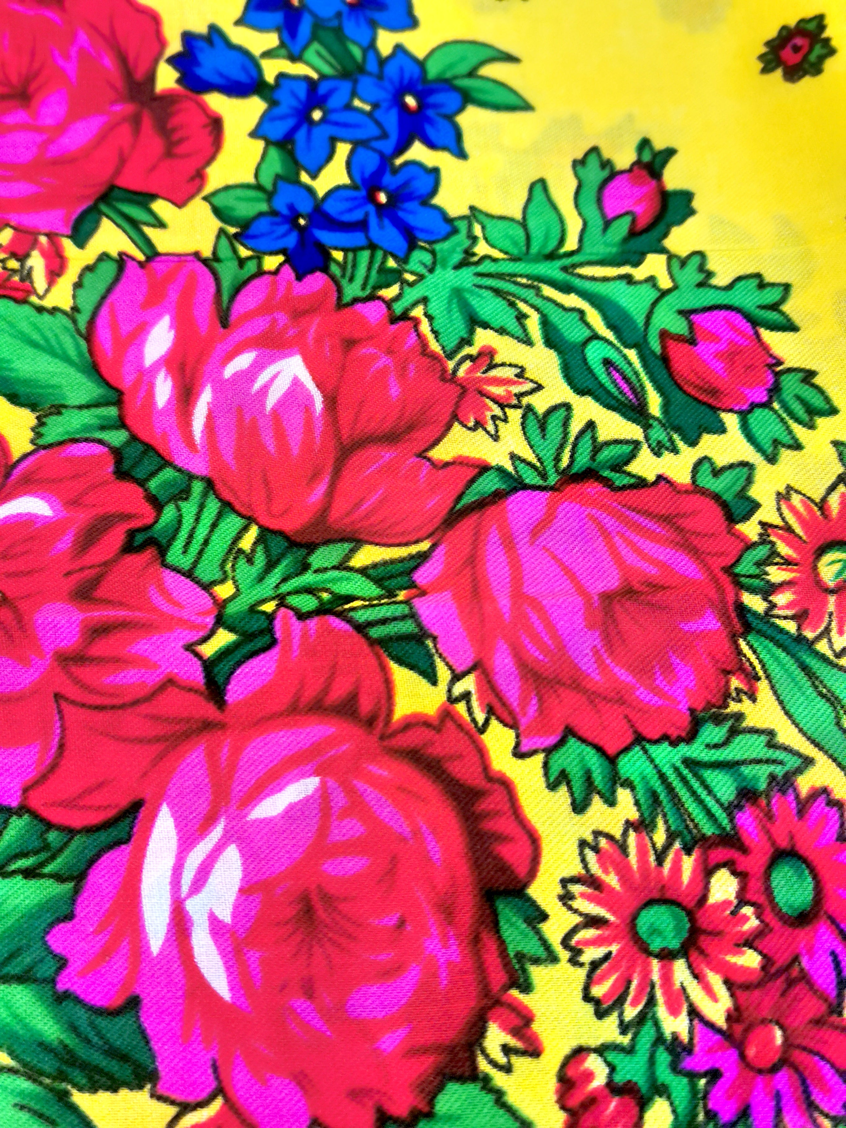 Russian super floral scarf
