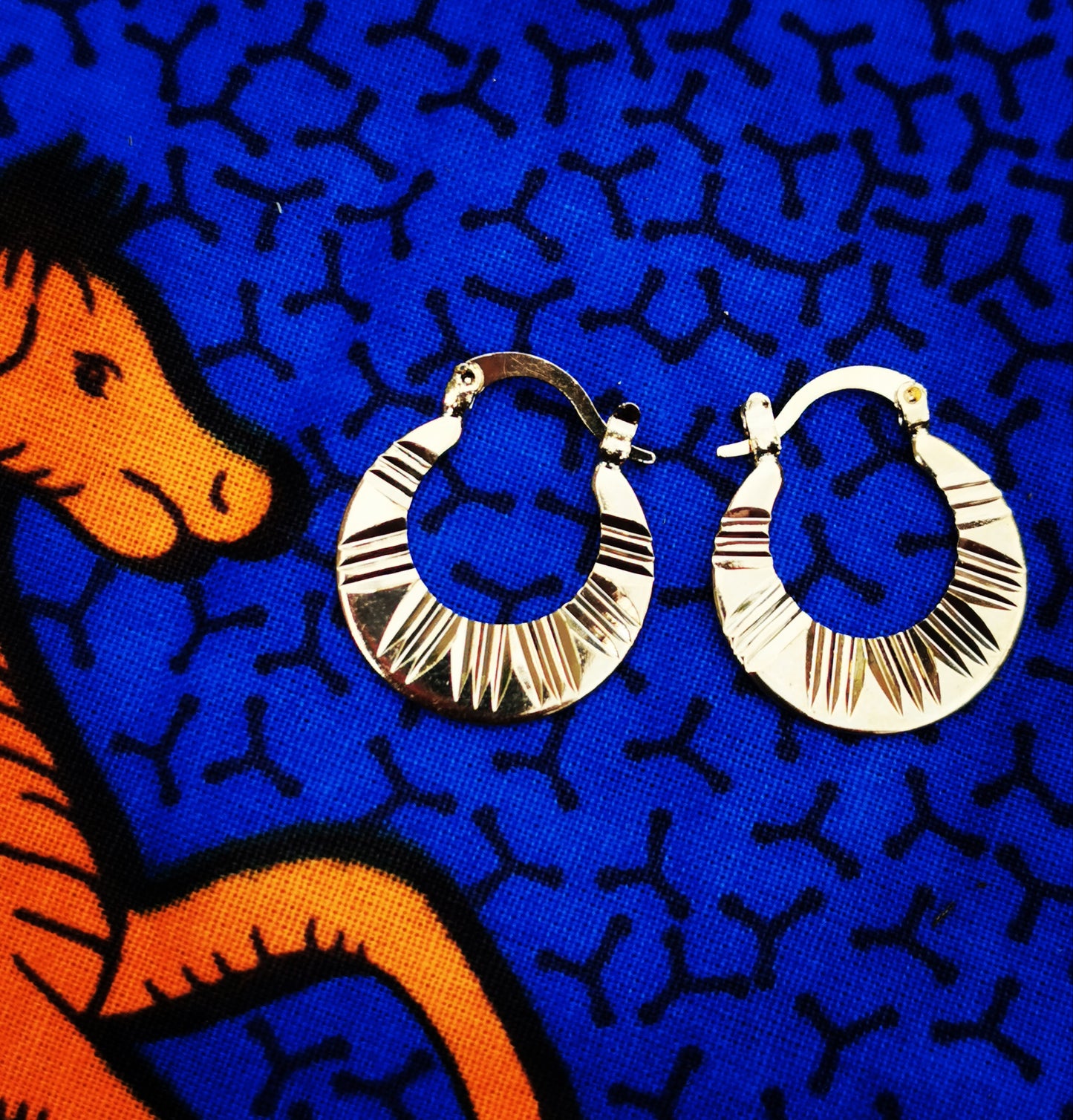 East African golden hoops