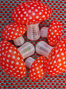 Toadstool lampshade