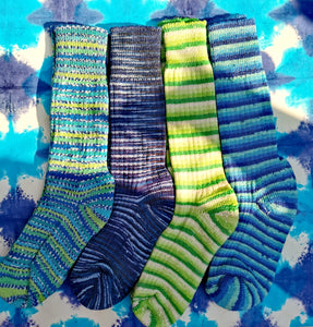 Yorkshire wool stripey socks