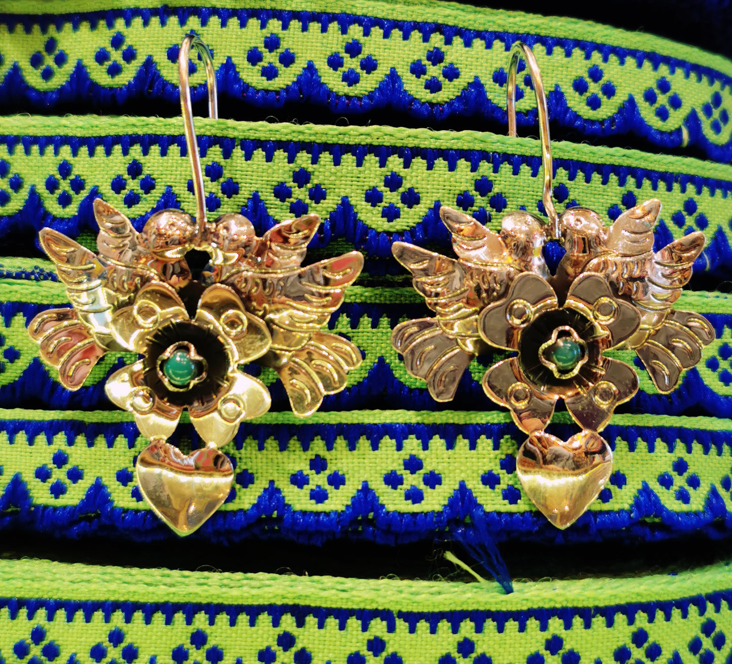 Mexican Flora and fauna earrings
