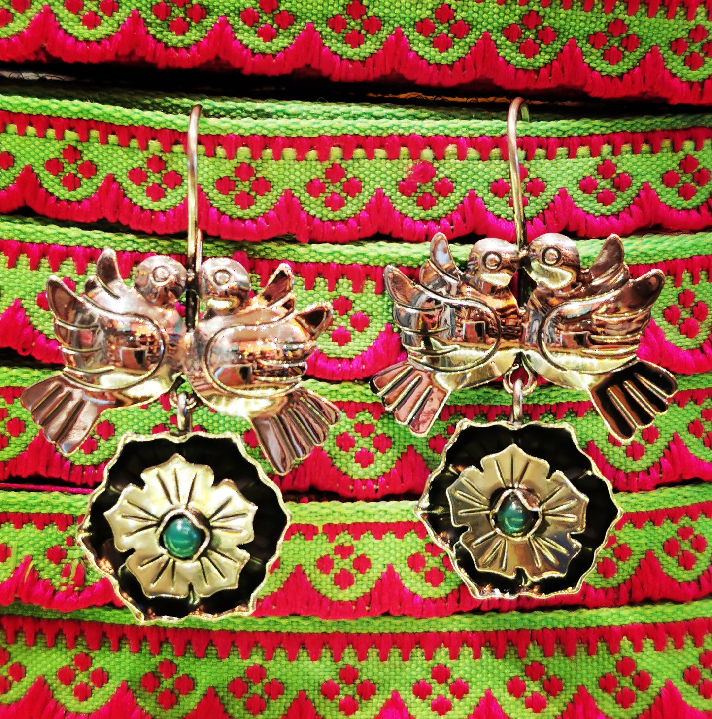 Mexican Flora and fauna earrings