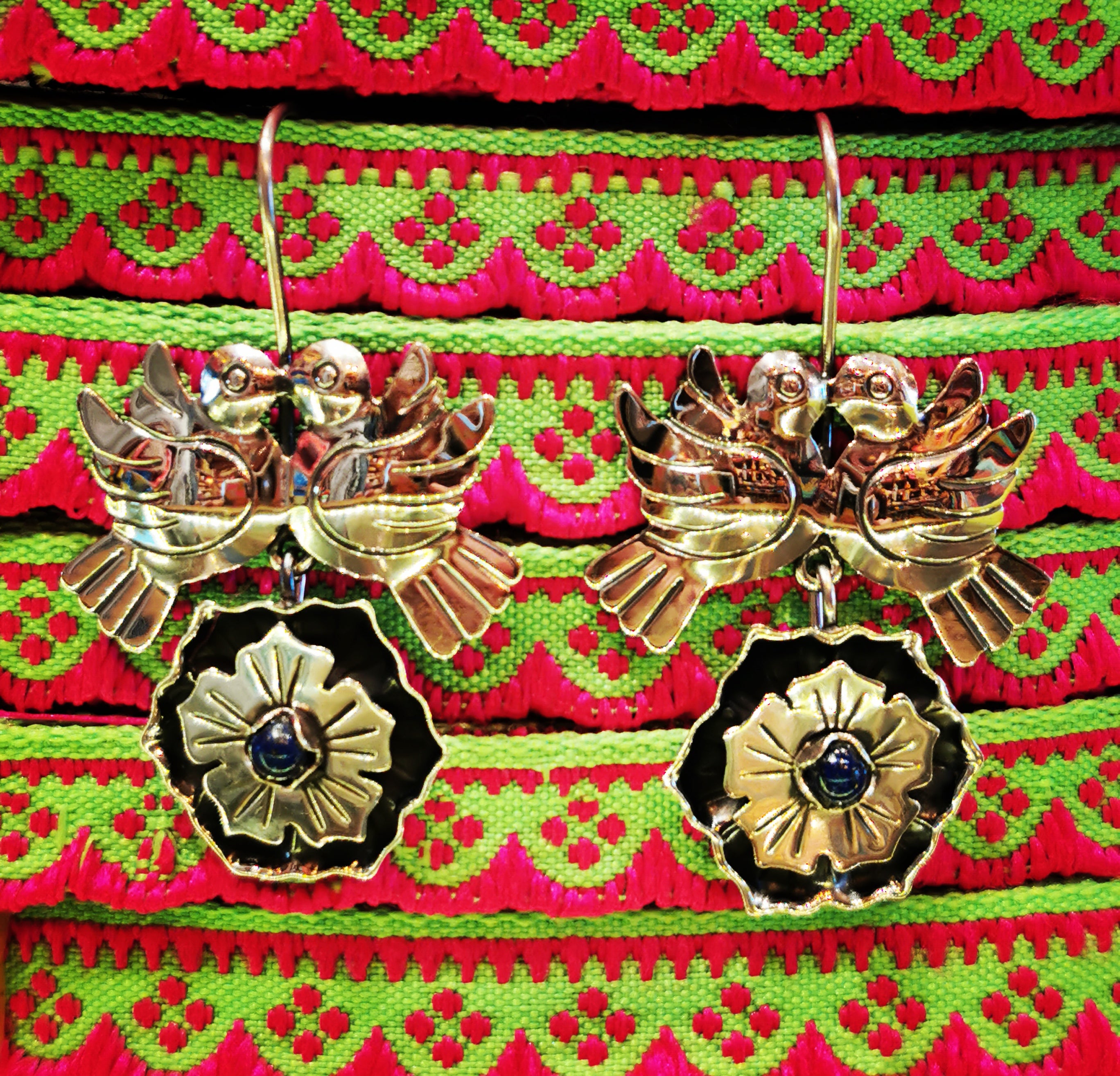 Mexican Flora and fauna earrings