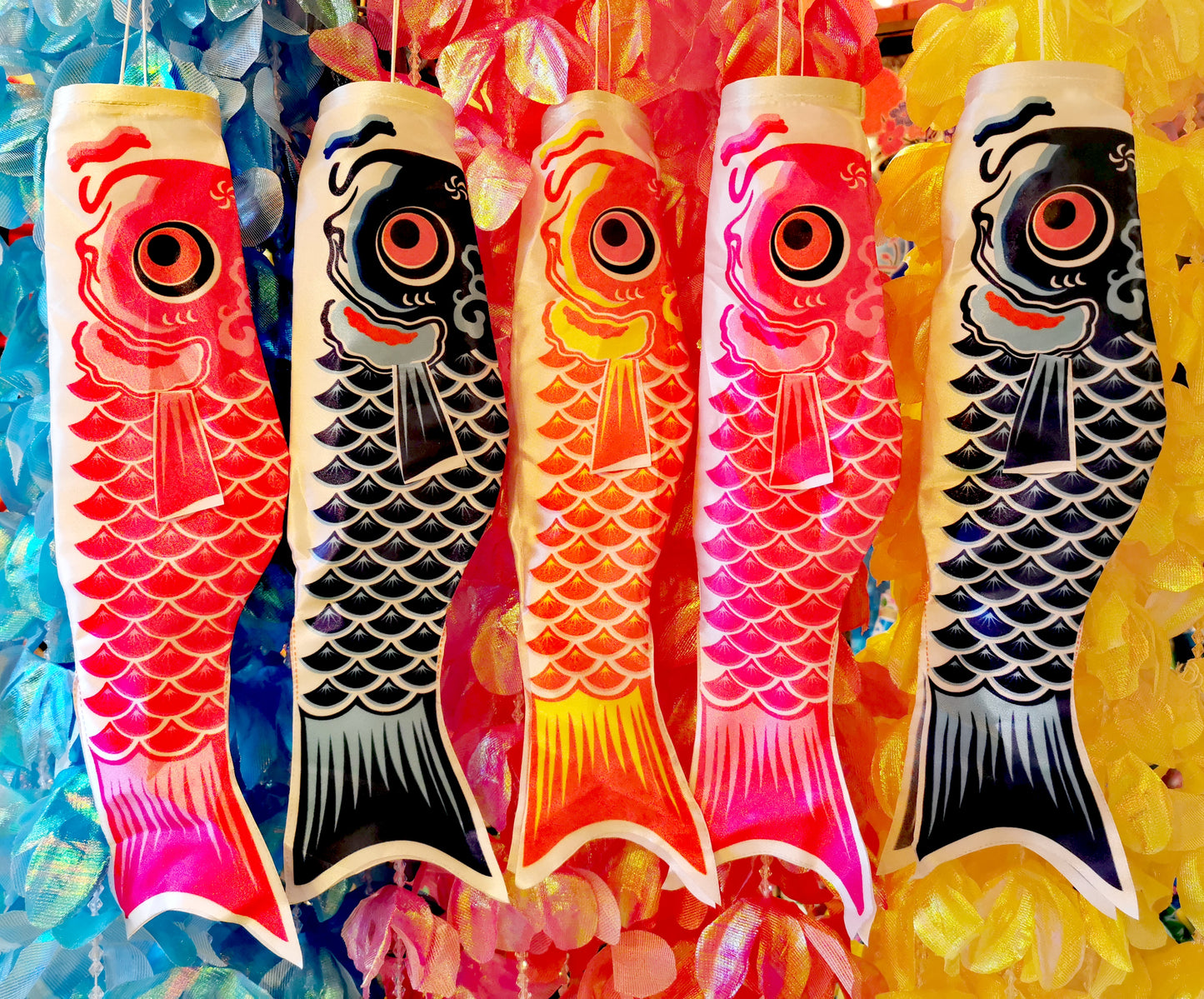 Japanese koinobori wind socks small