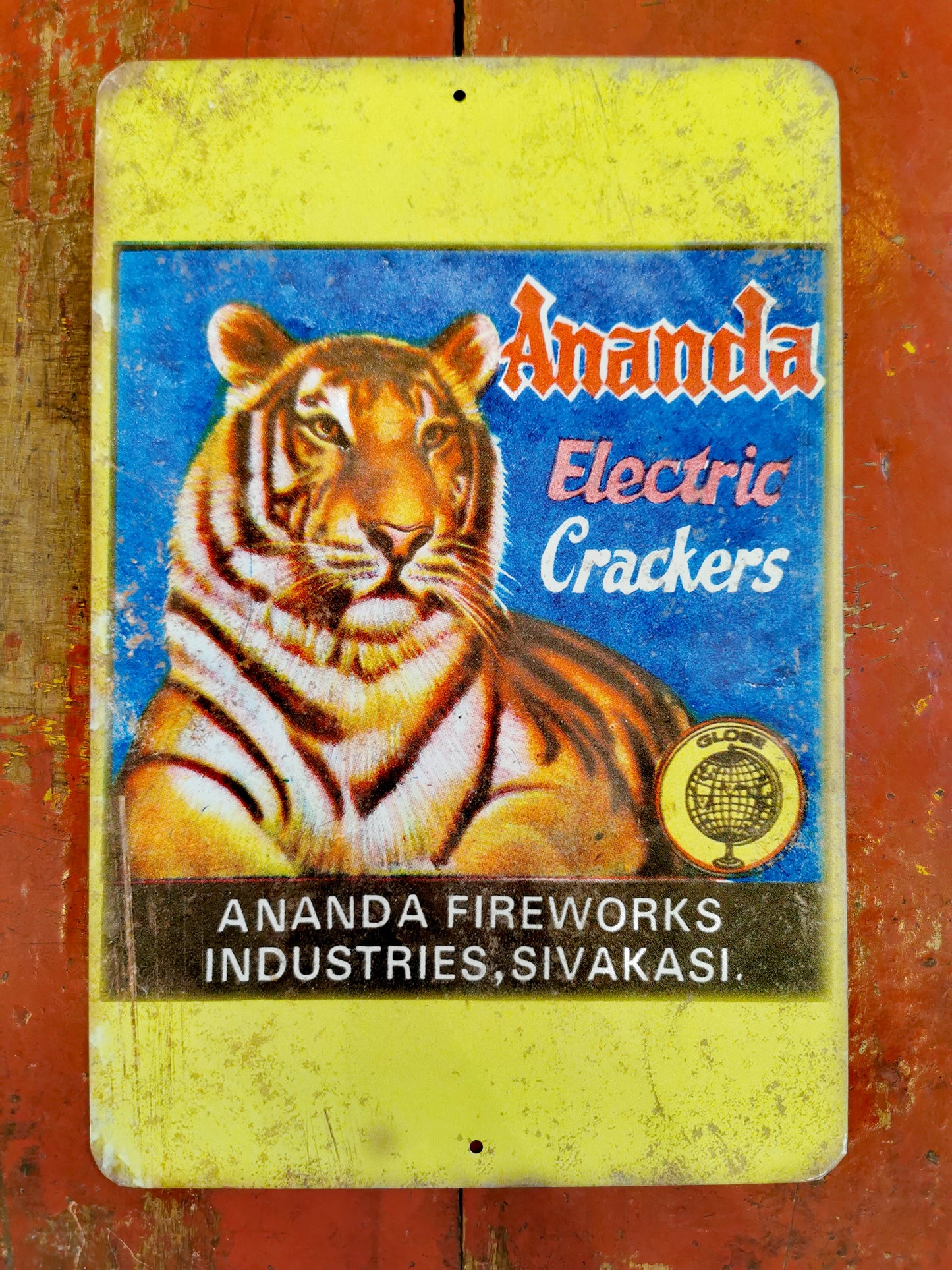 Firework tin signs