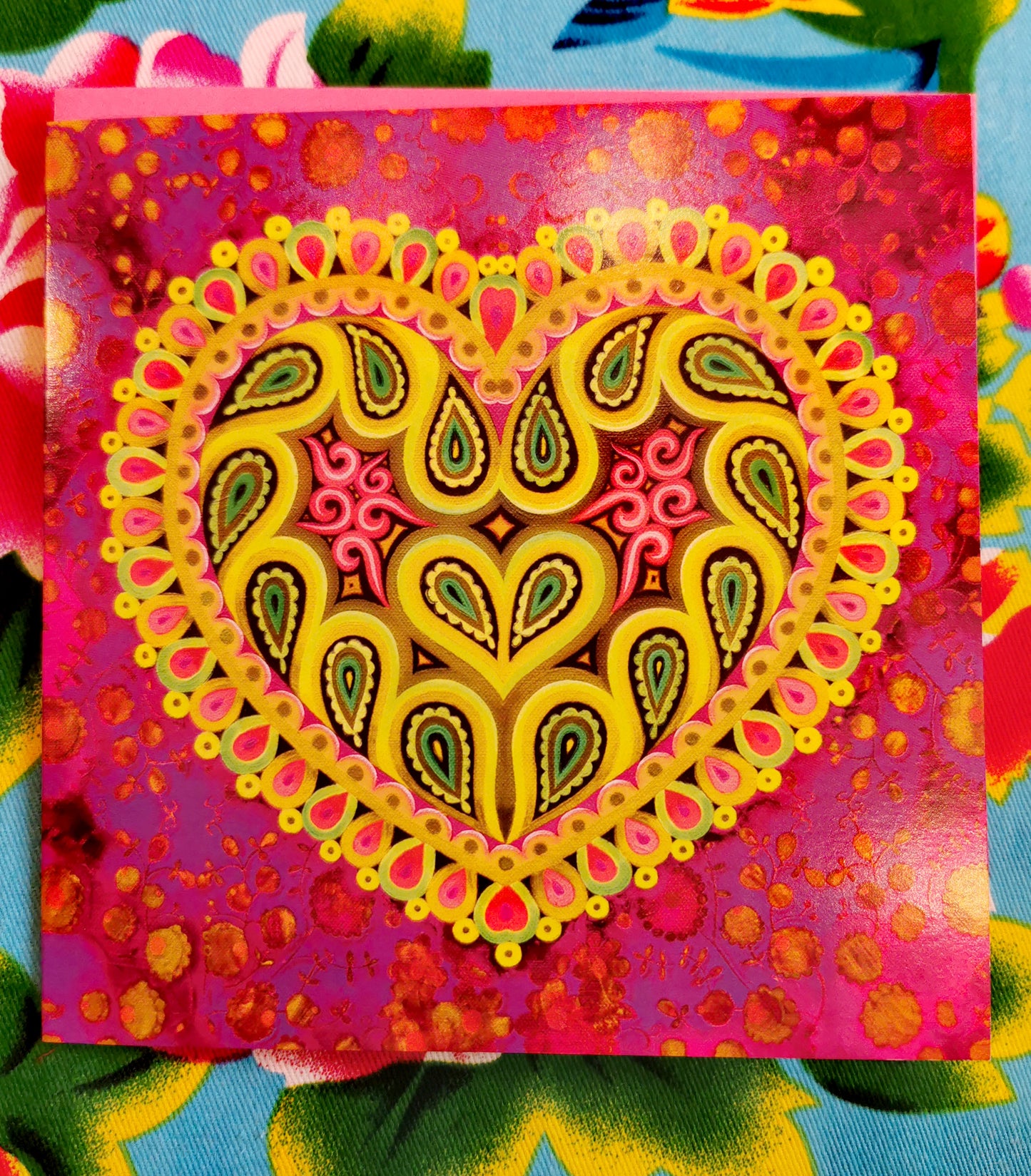 Folk art hearts