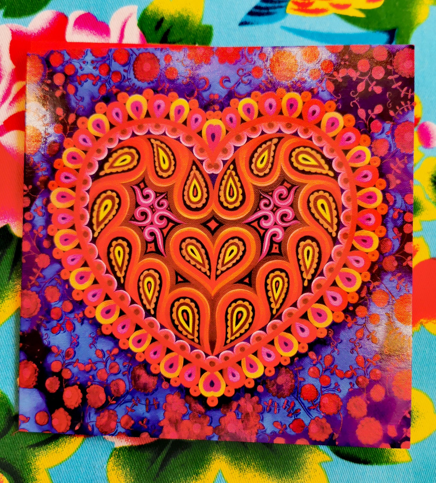 Folk art hearts