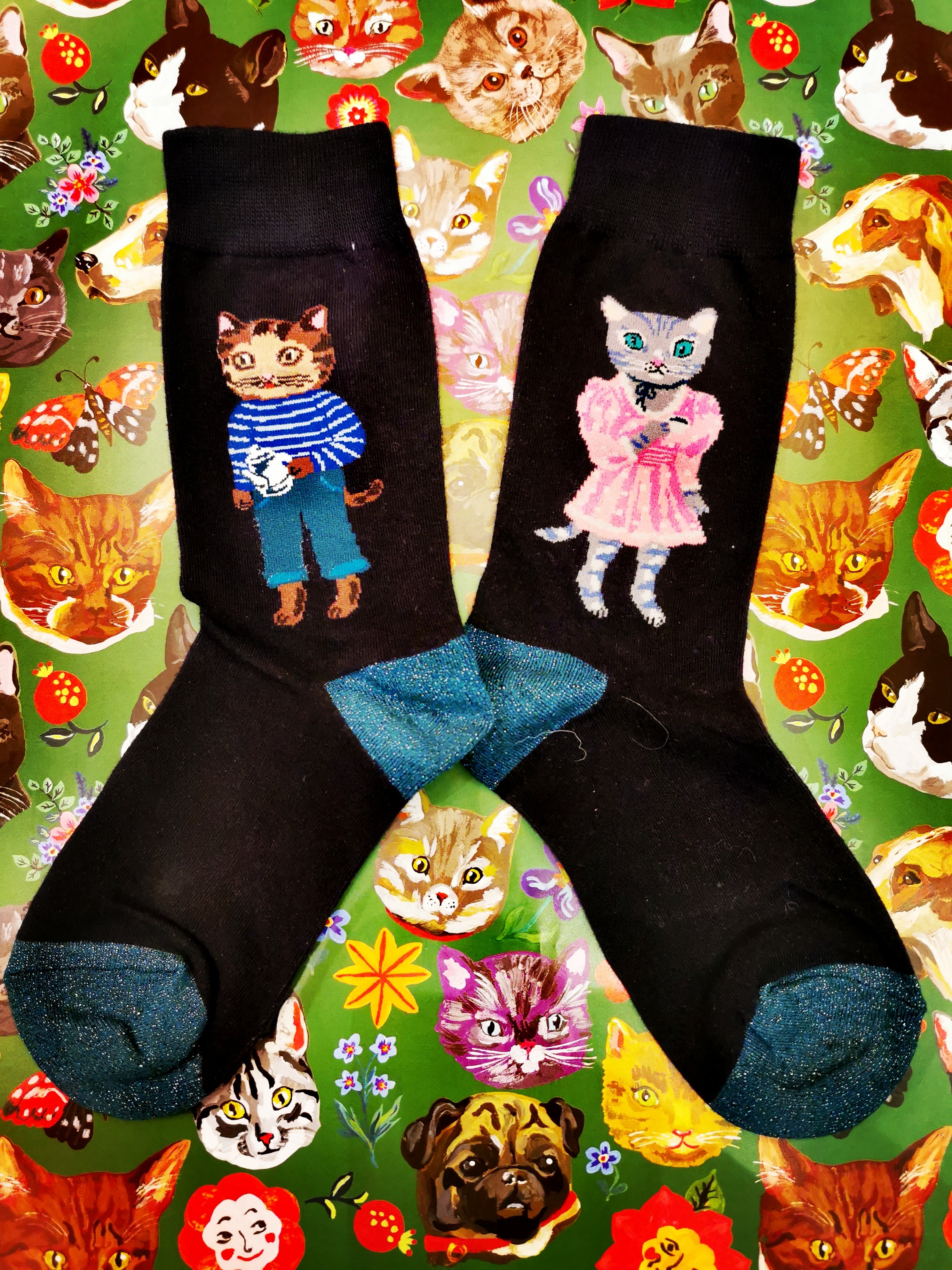 Nathalie Lete cat socks