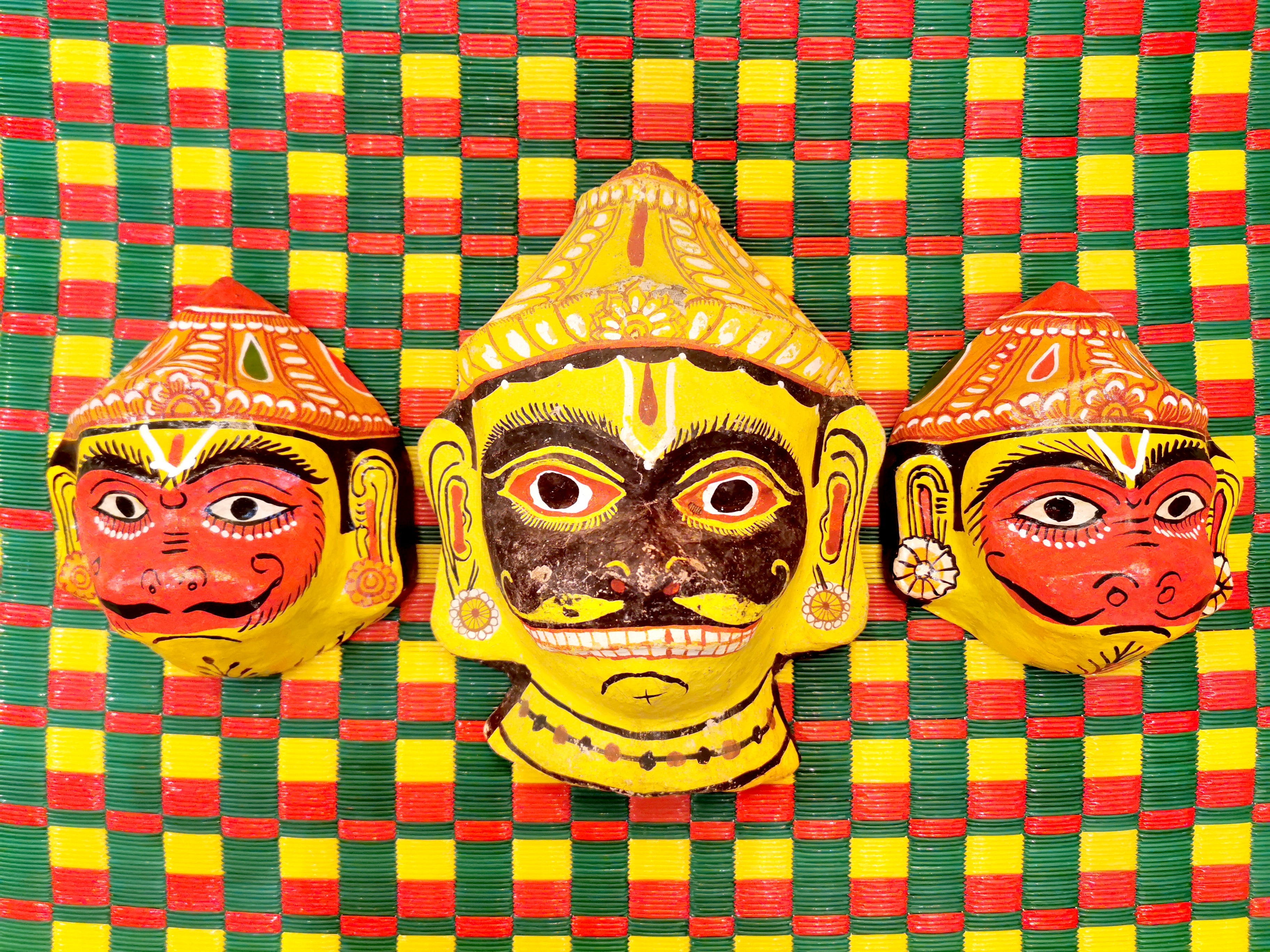 Indian paper mache masks