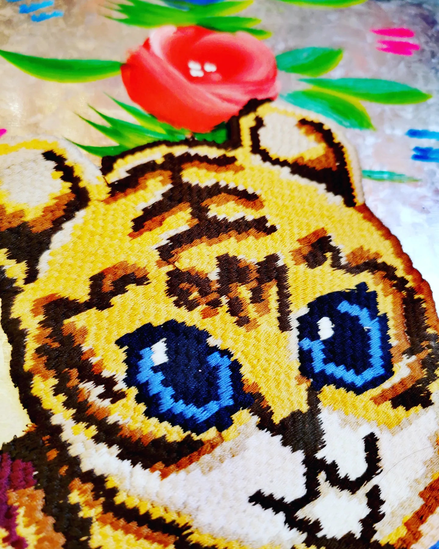 Cross stitch puss