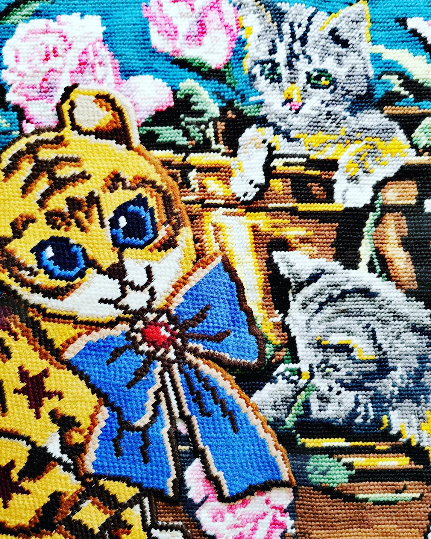 Cross stitch puss