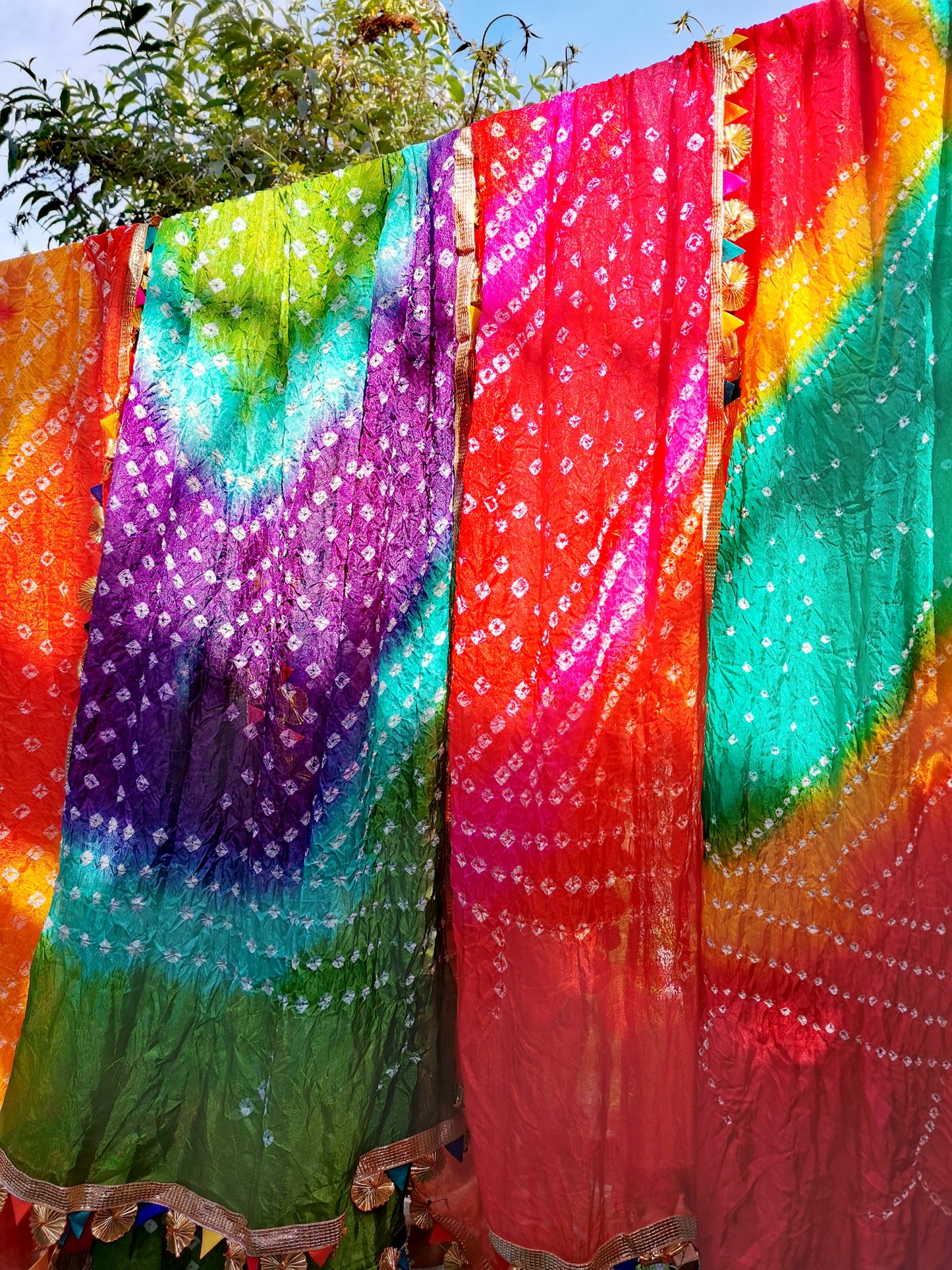 *SALE* Ombre tie dye kitsch shawl