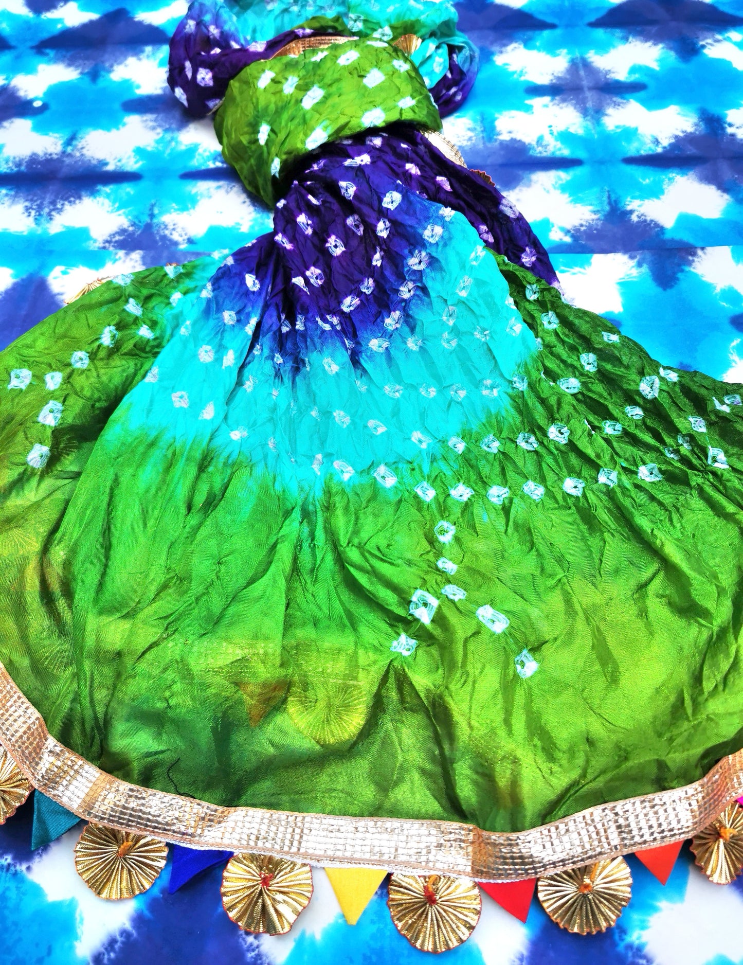 *SALE* Ombre tie dye kitsch shawl