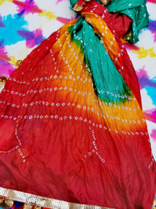 Ombre tie dye kitsch shawl