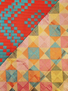 Gujarati silk floss work shawl