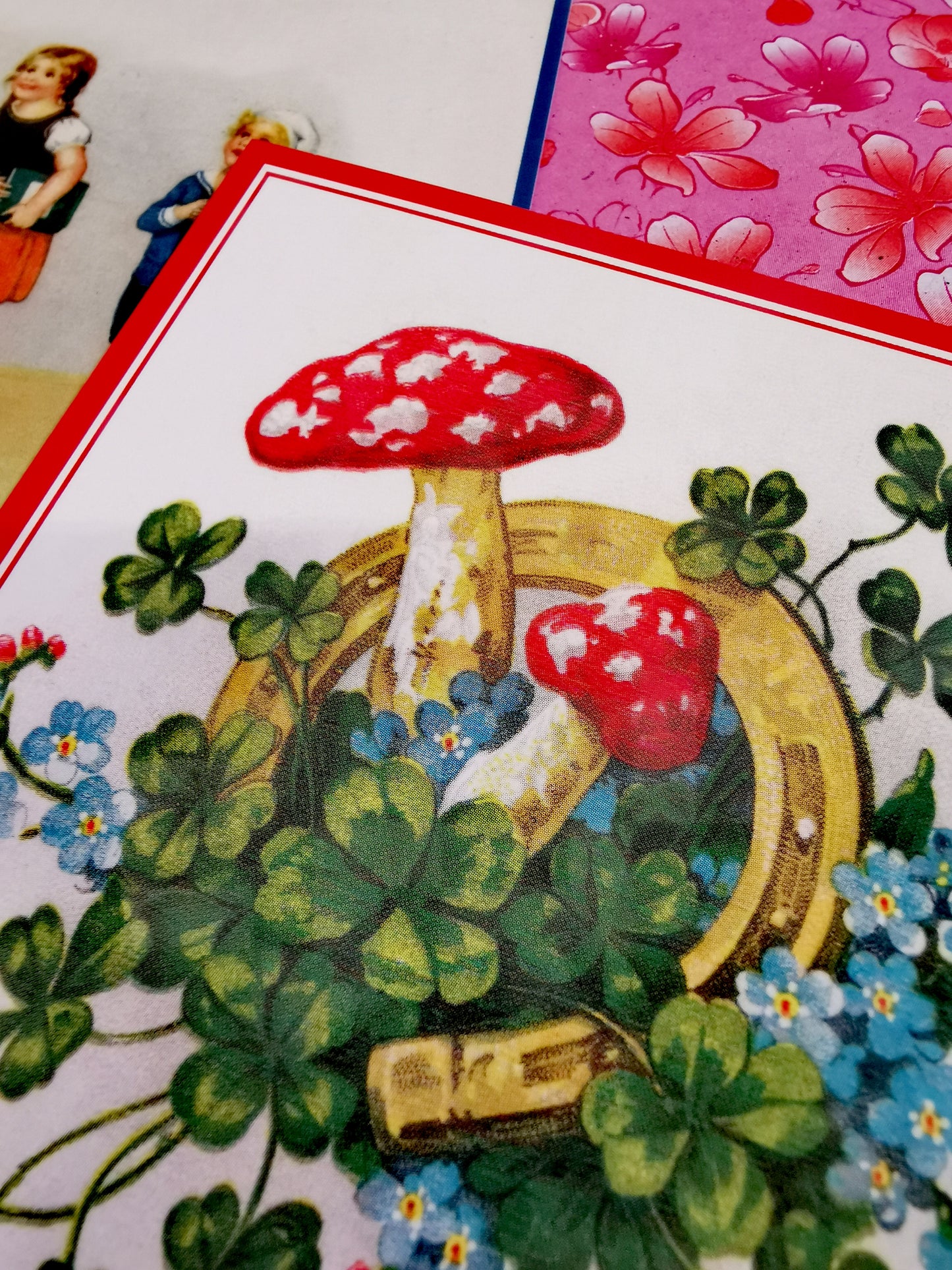 Vintage postcard set