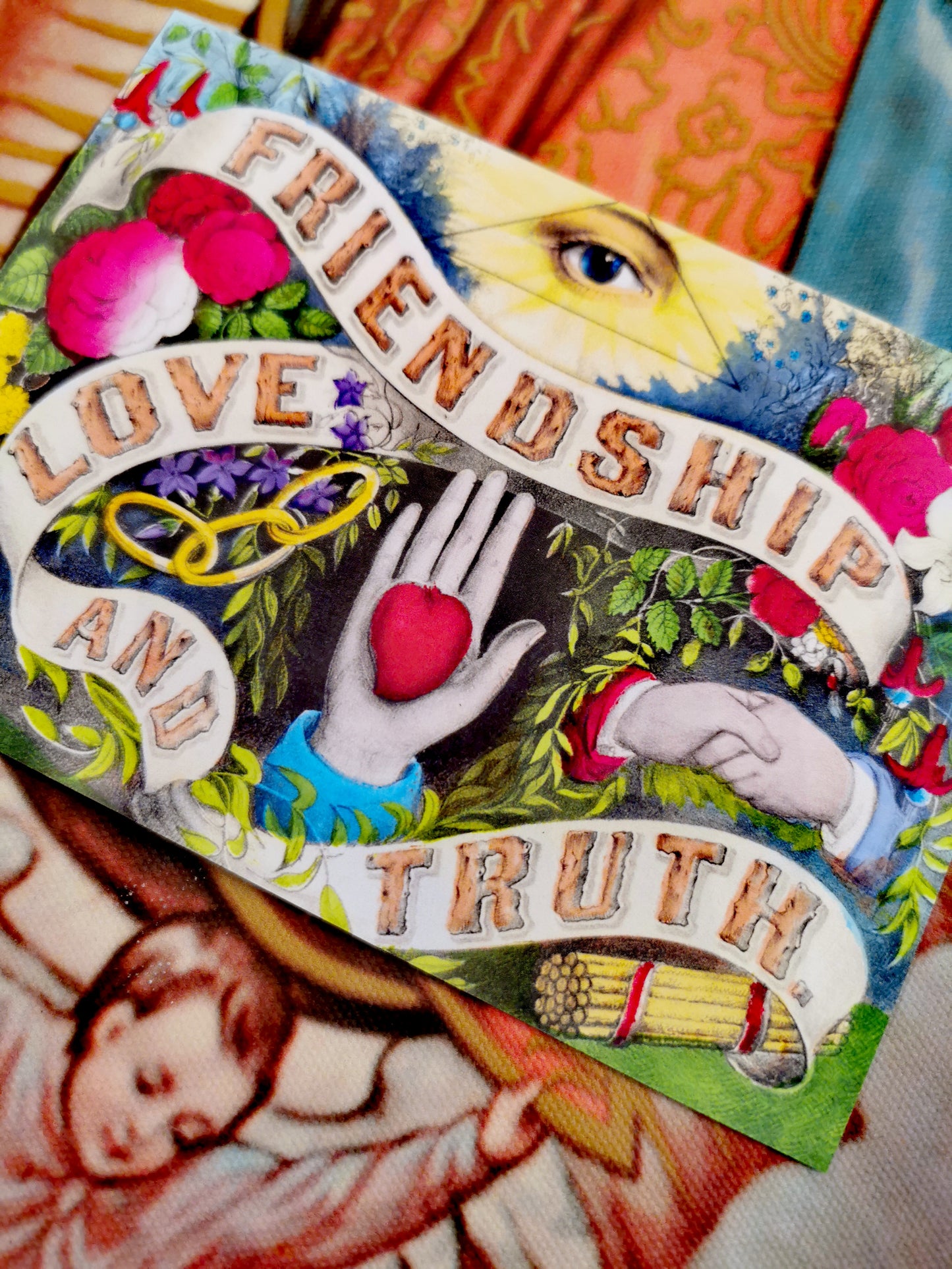 Vintage virtues postcard set