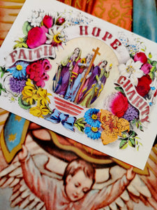 Vintage virtues postcard set