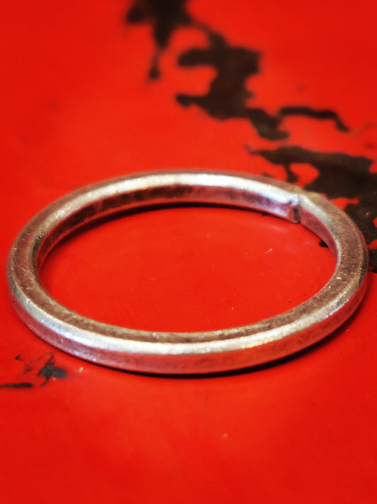 Karen hill tribe silver has a higher content of silver, at 99.5-99.9% compared with sterling silver at 92.5%. This allows the silver to wear and soften differently from standard sterling silver. Many of the Karen ring designs stack together beautifully. All pieces are hand made and hand finished using traditional methods.


 

 

