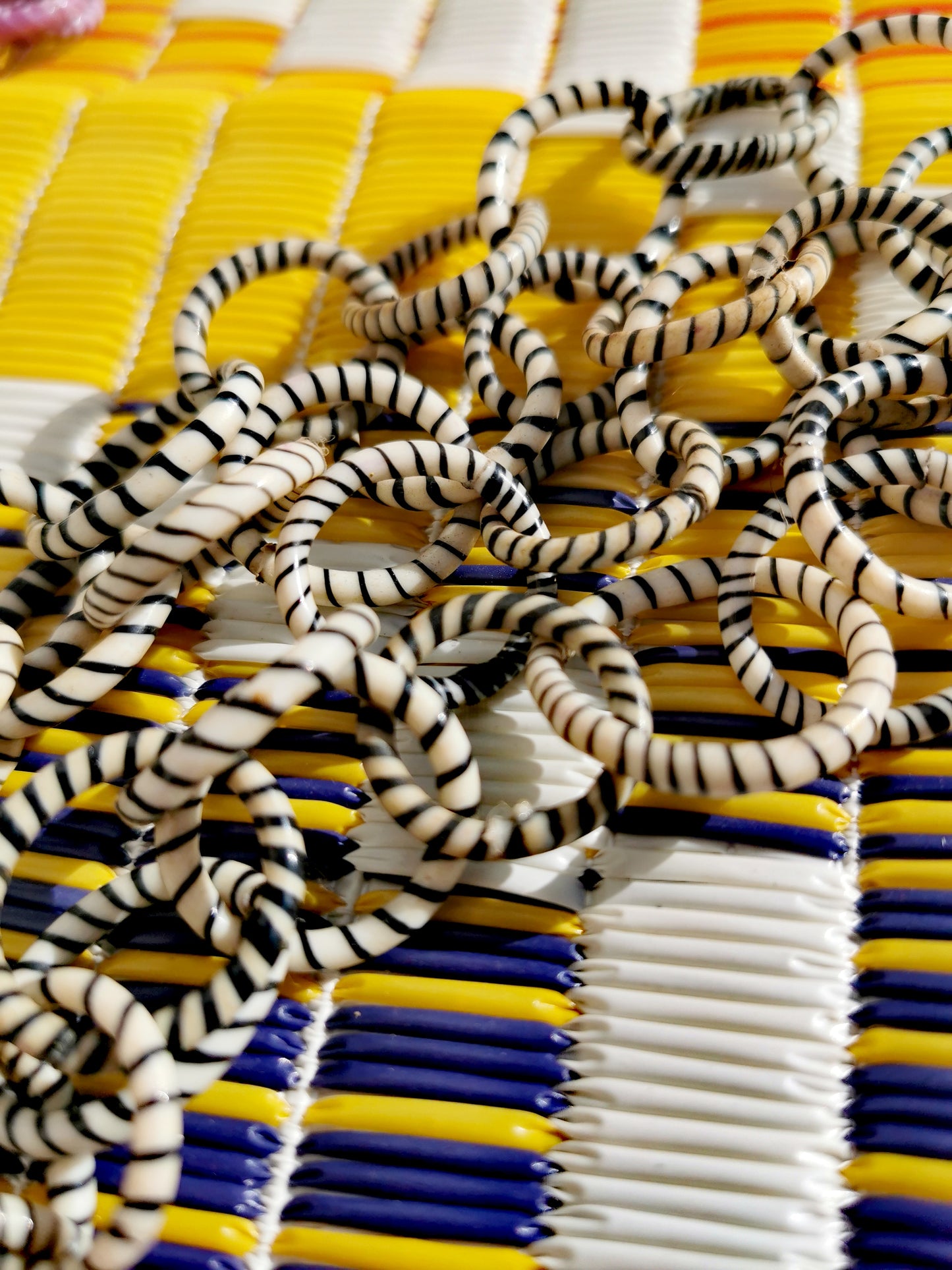 Recycled plastic chain necklace
