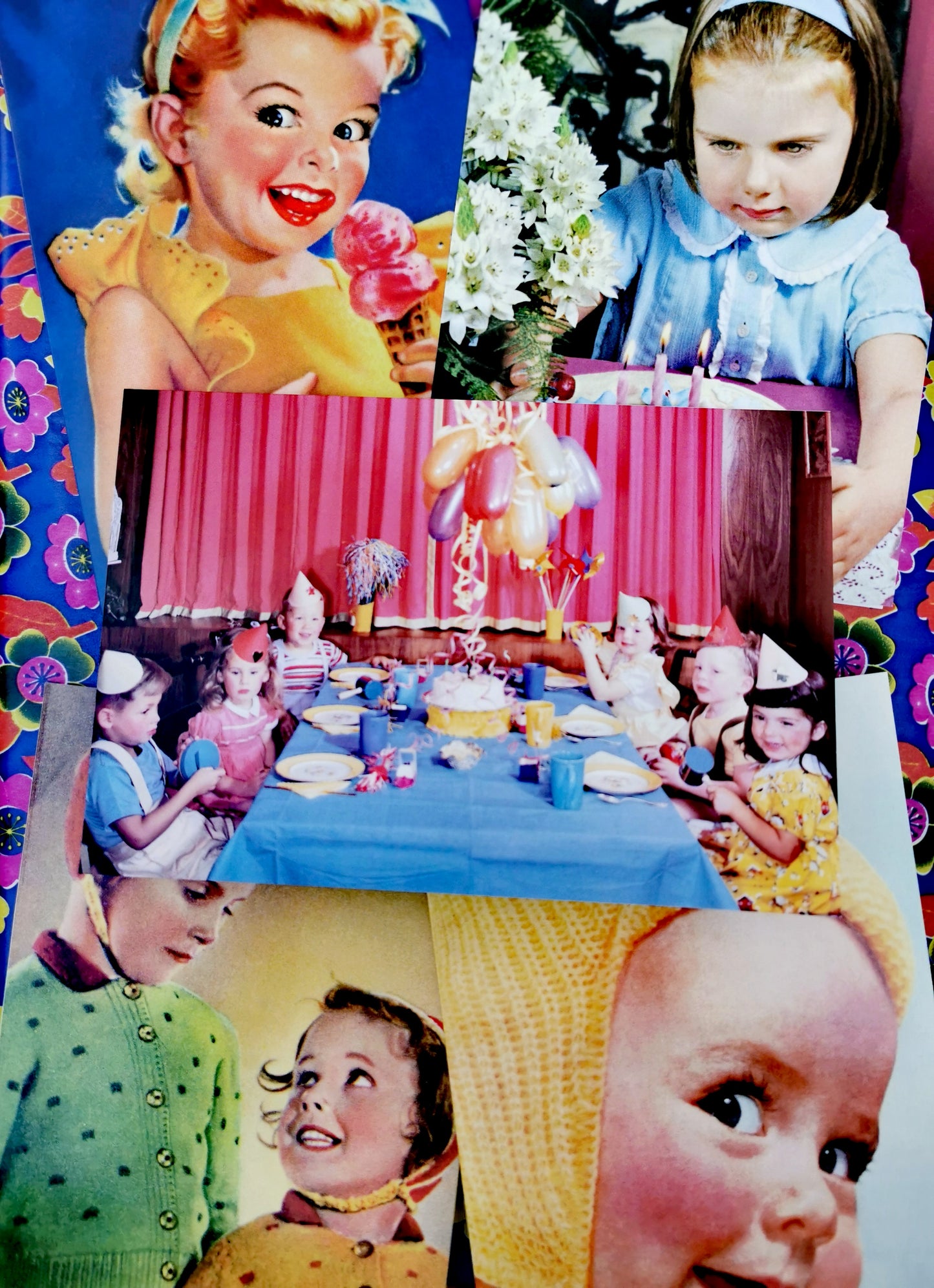 Vintage magazine photos of cute kids greetings cards set, a selection of our fave cards to send a bit of joy!!

Set of 4 cards

17cm x 12cm 

