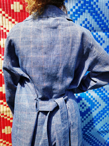 *SALE*Linen check Trench coat