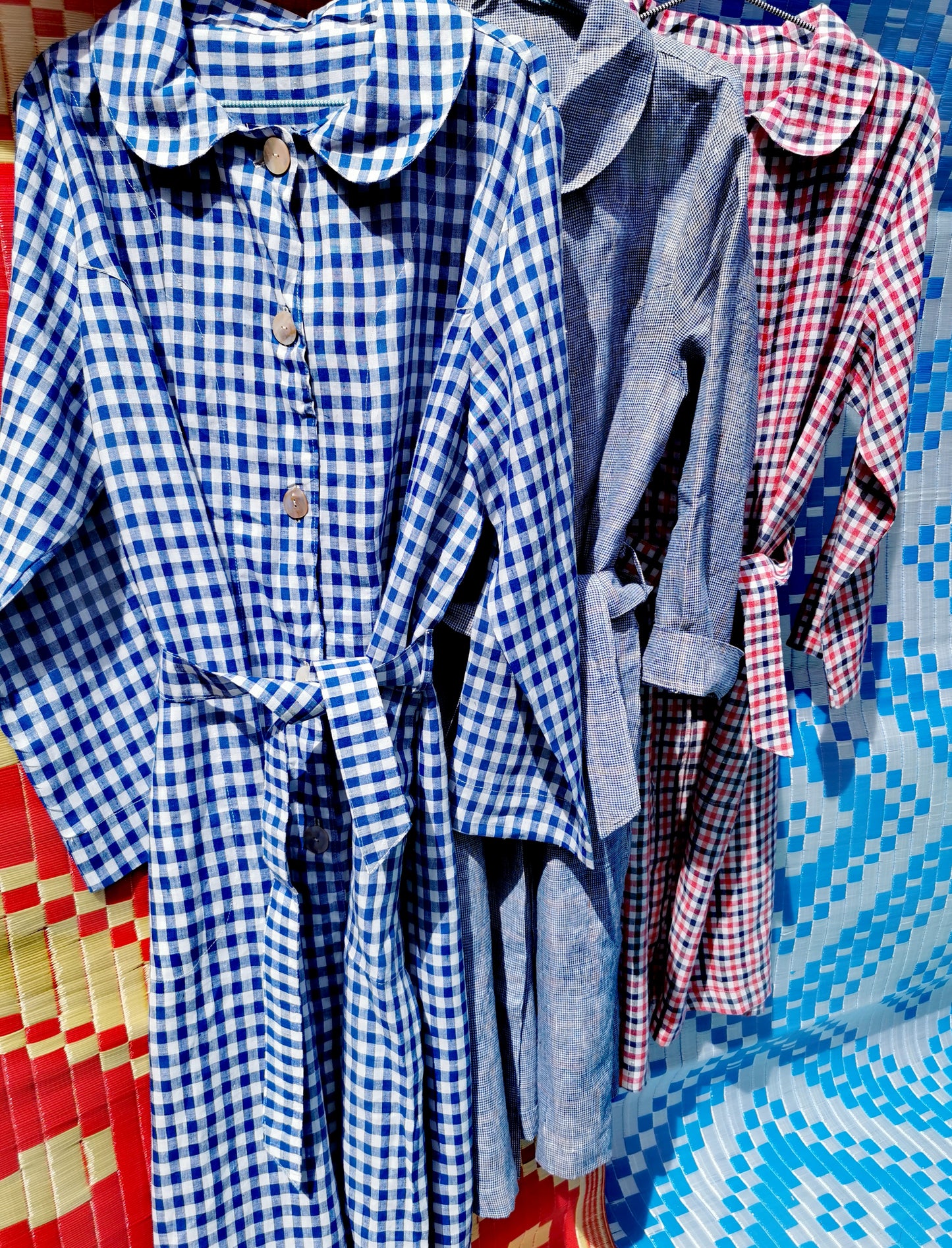 *SALE*Linen check Trench coat