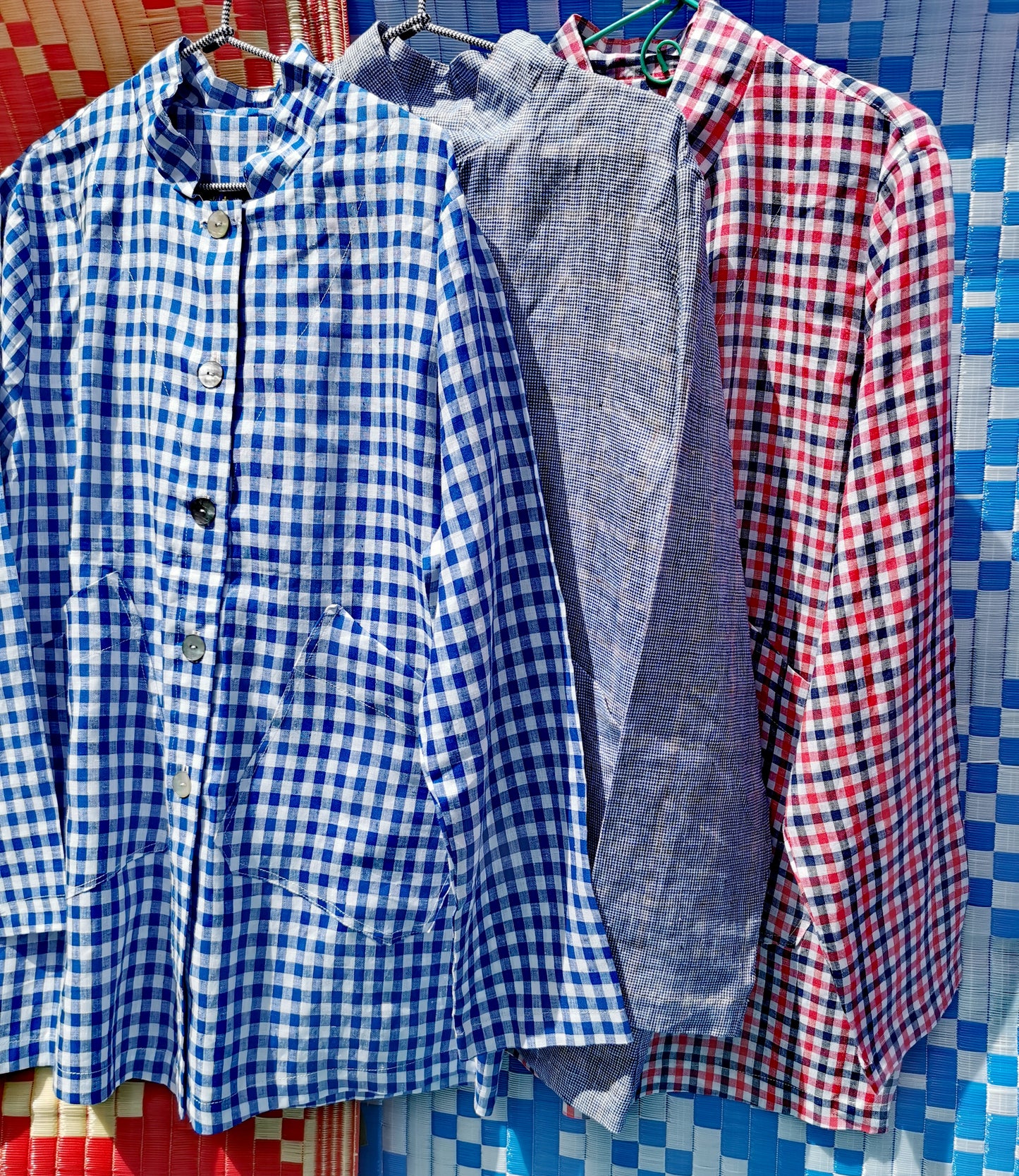 *SALE*Linen check Trench coat