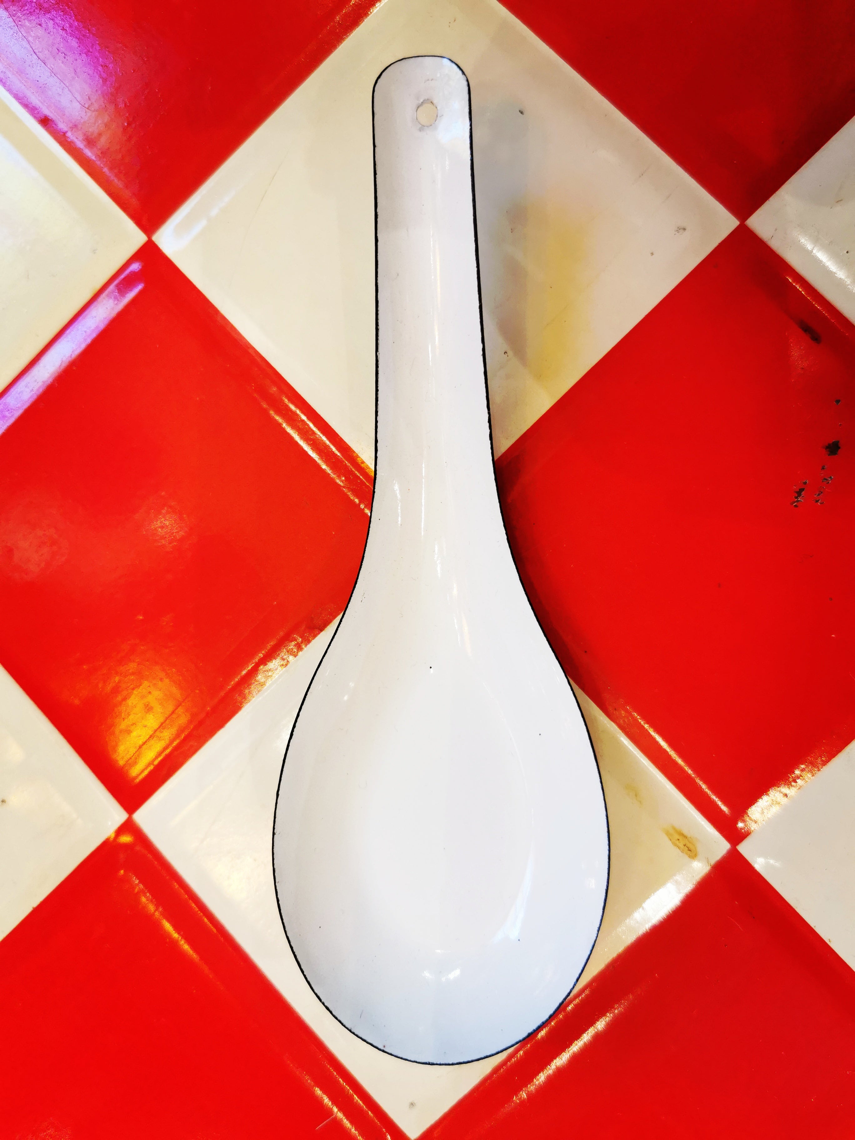 Vietnamese enamel spoons