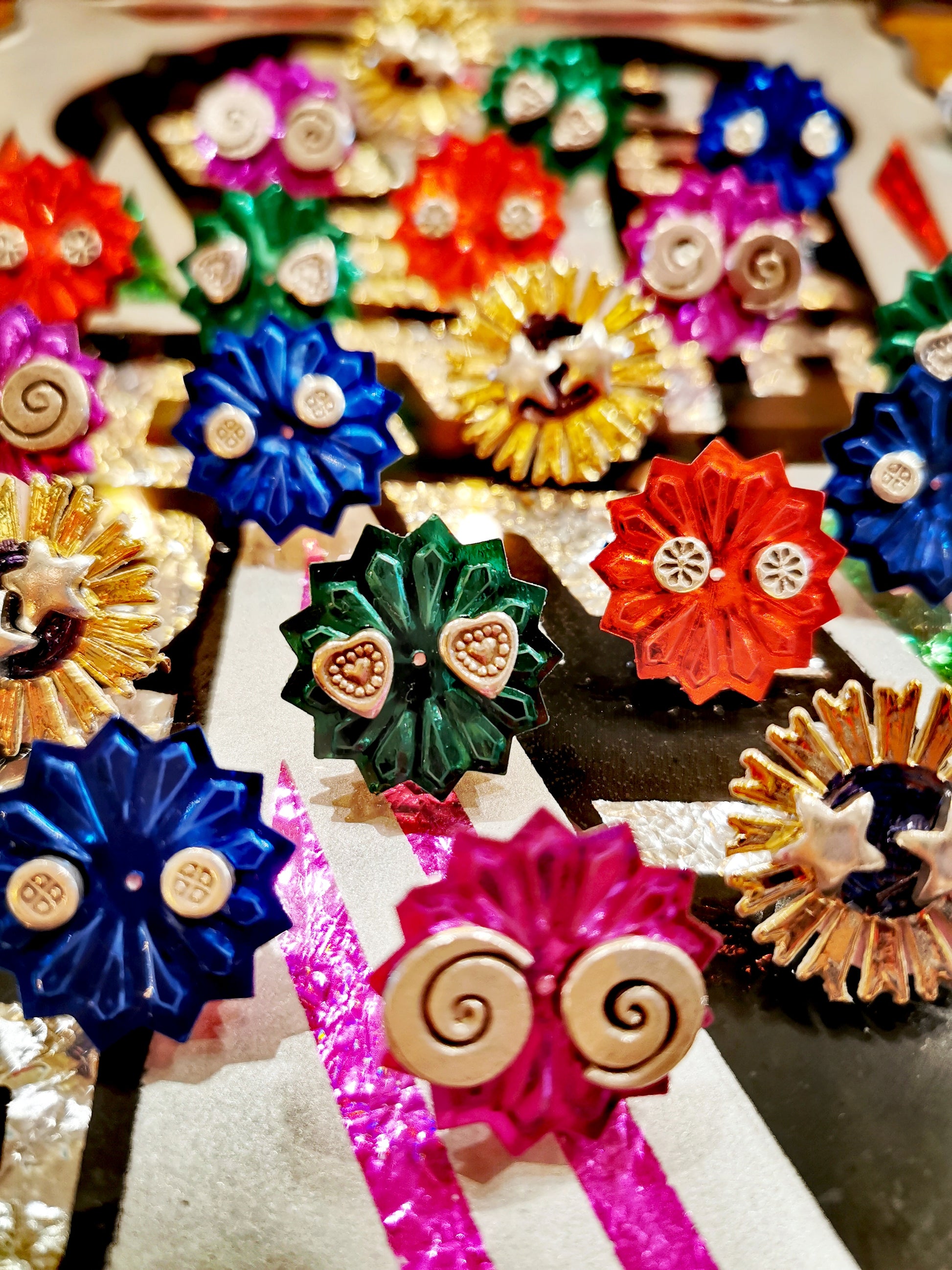 Made by the Karen tribe of Myanmar, these chunky silver studs are all handmade. Karen Hill Tribe silver has a higher content of silver, at 99.5-99.9% compared with sterling silver at 92.5%.

 

