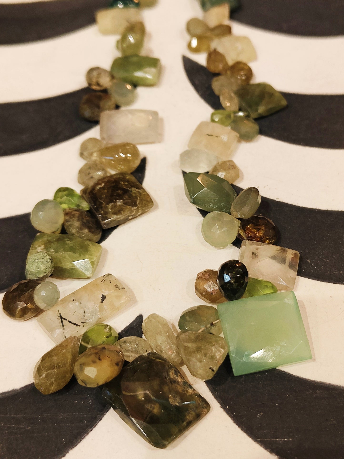 Precious greens necklaces