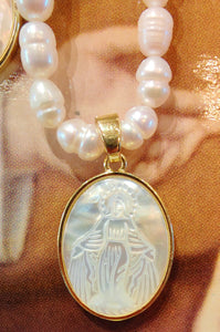 Pearl Virgin necklaces