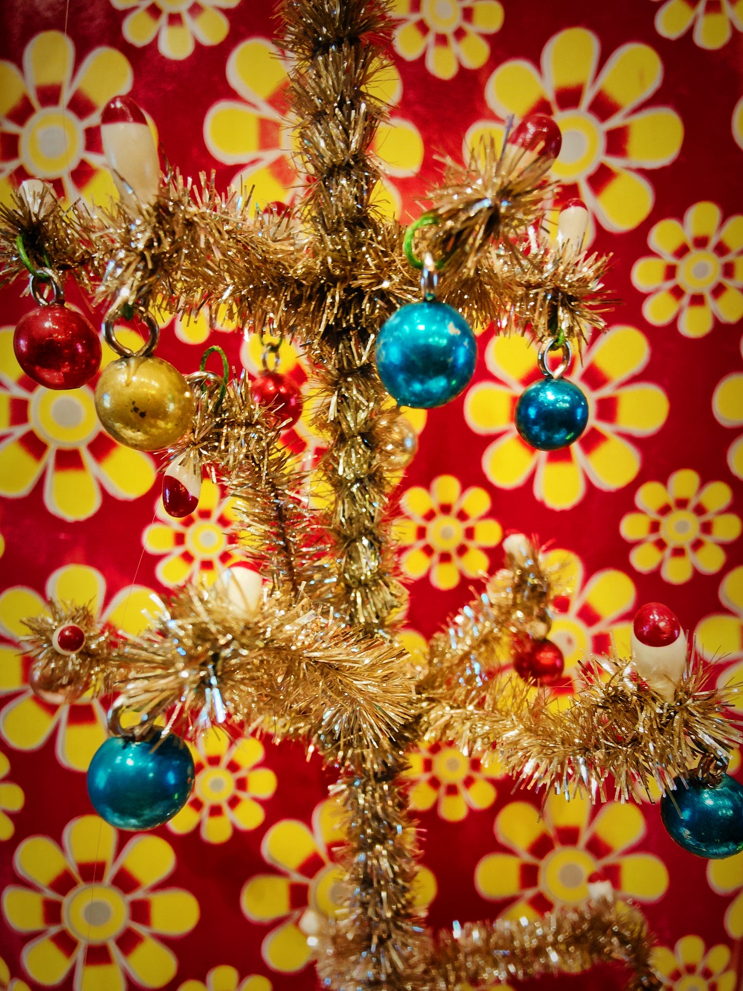 Vintage tinsel trees