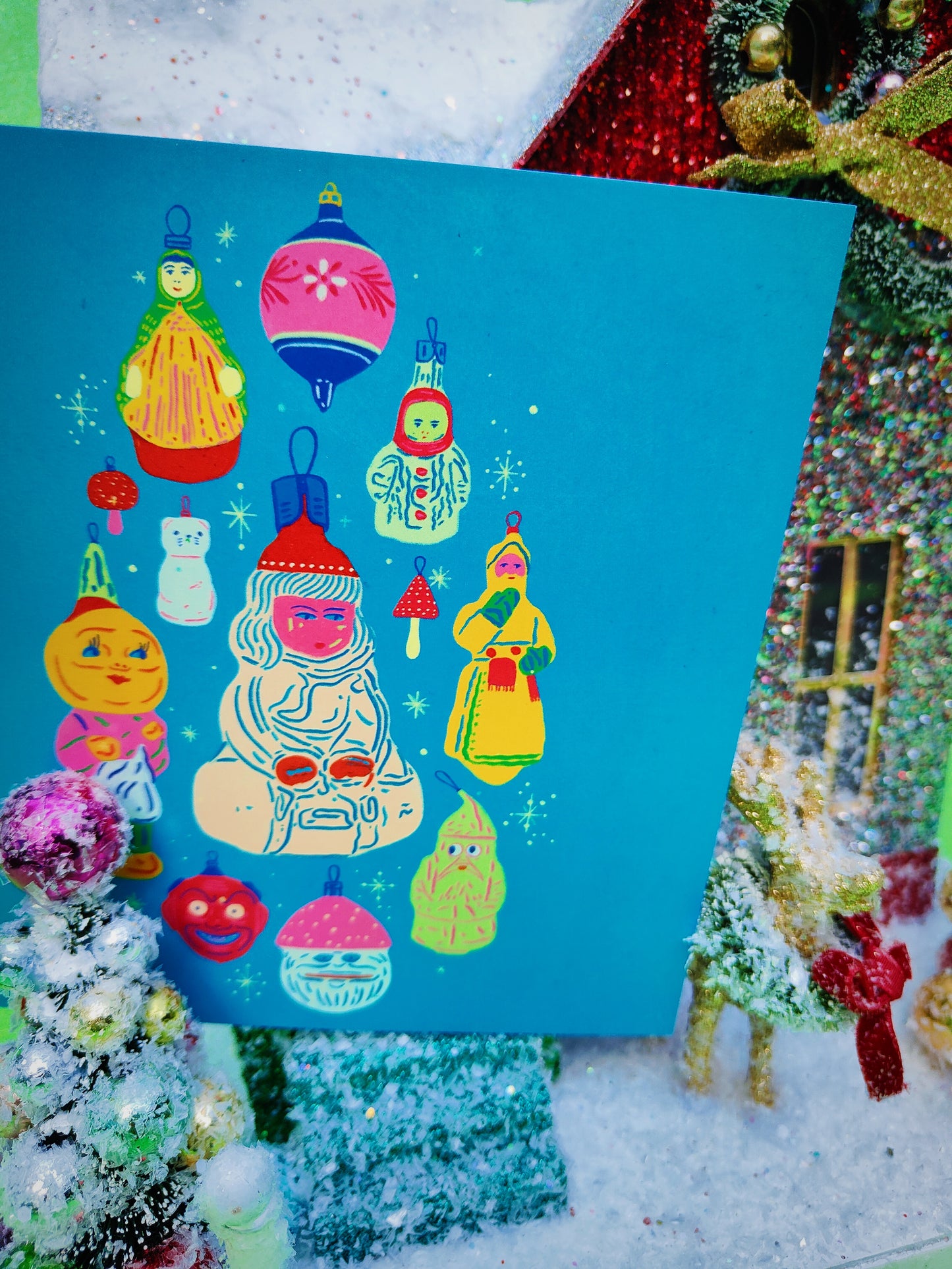 Fabulous Folk cards christmas set of 6