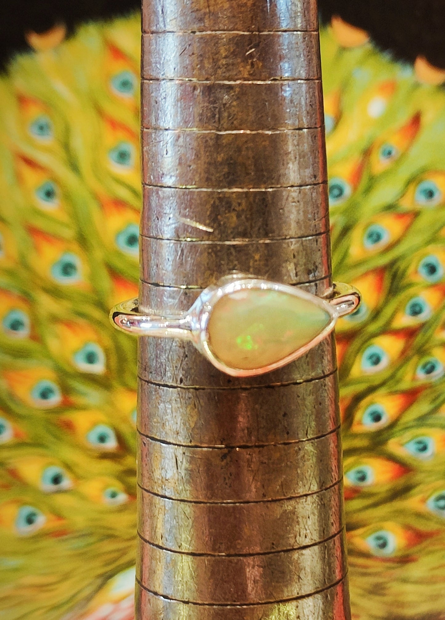 Fire Opal teardrops