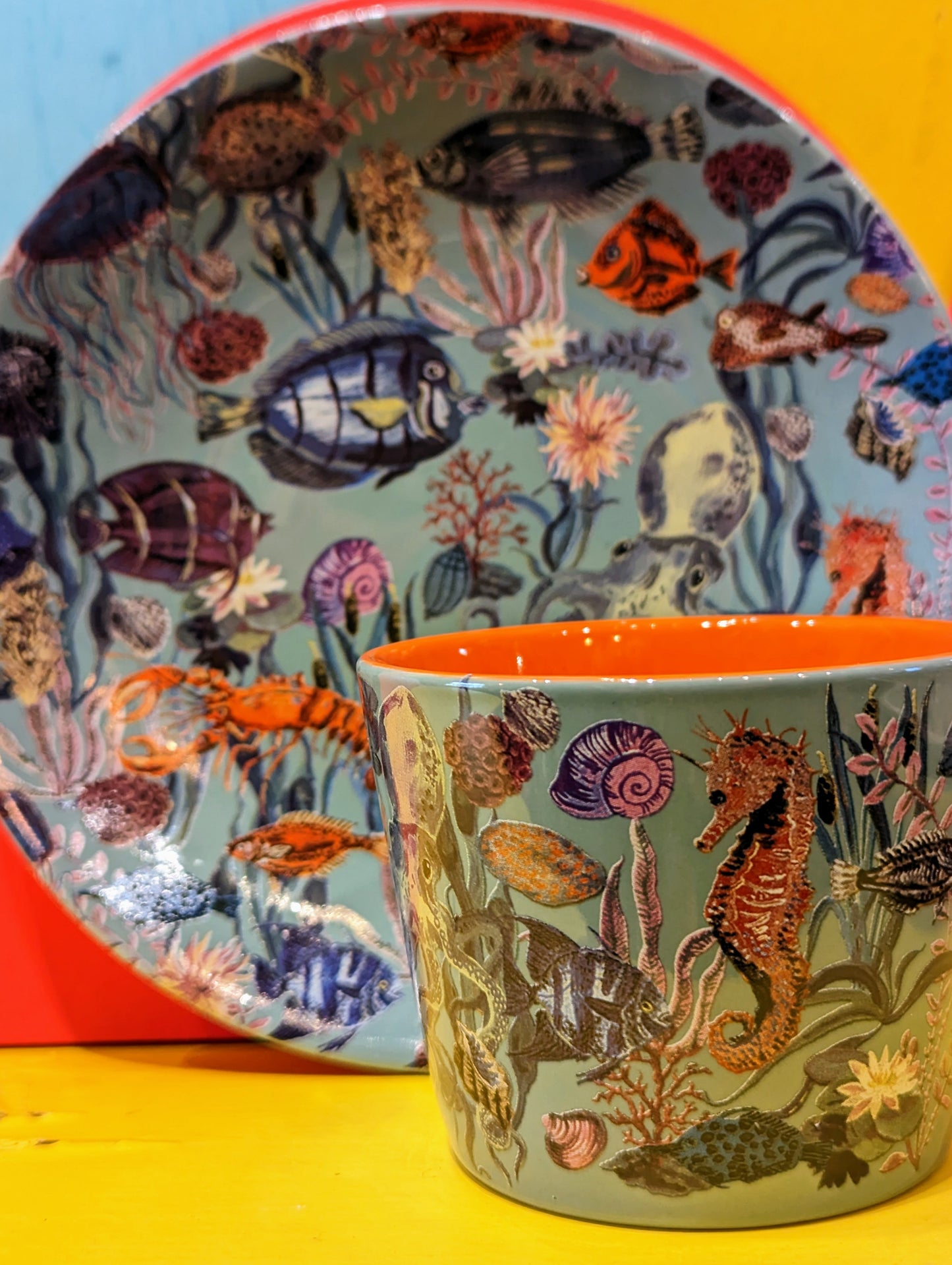 Tea time cup and plate collection