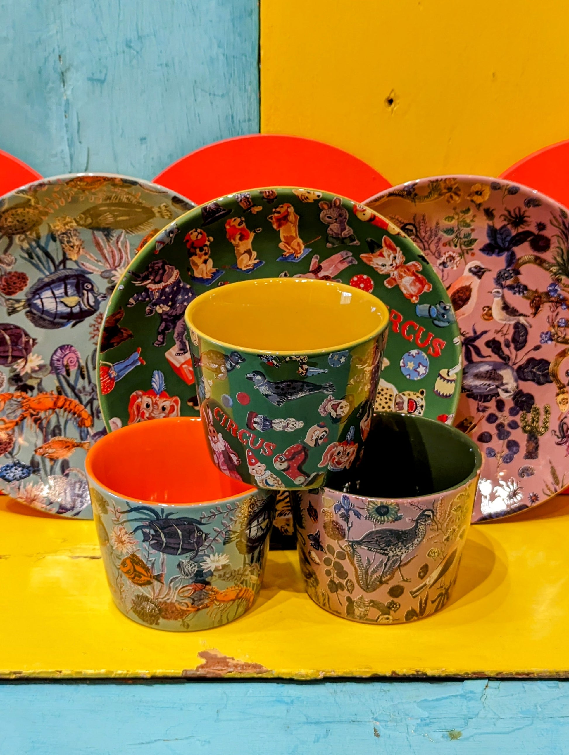 Tea time cup and plate collection