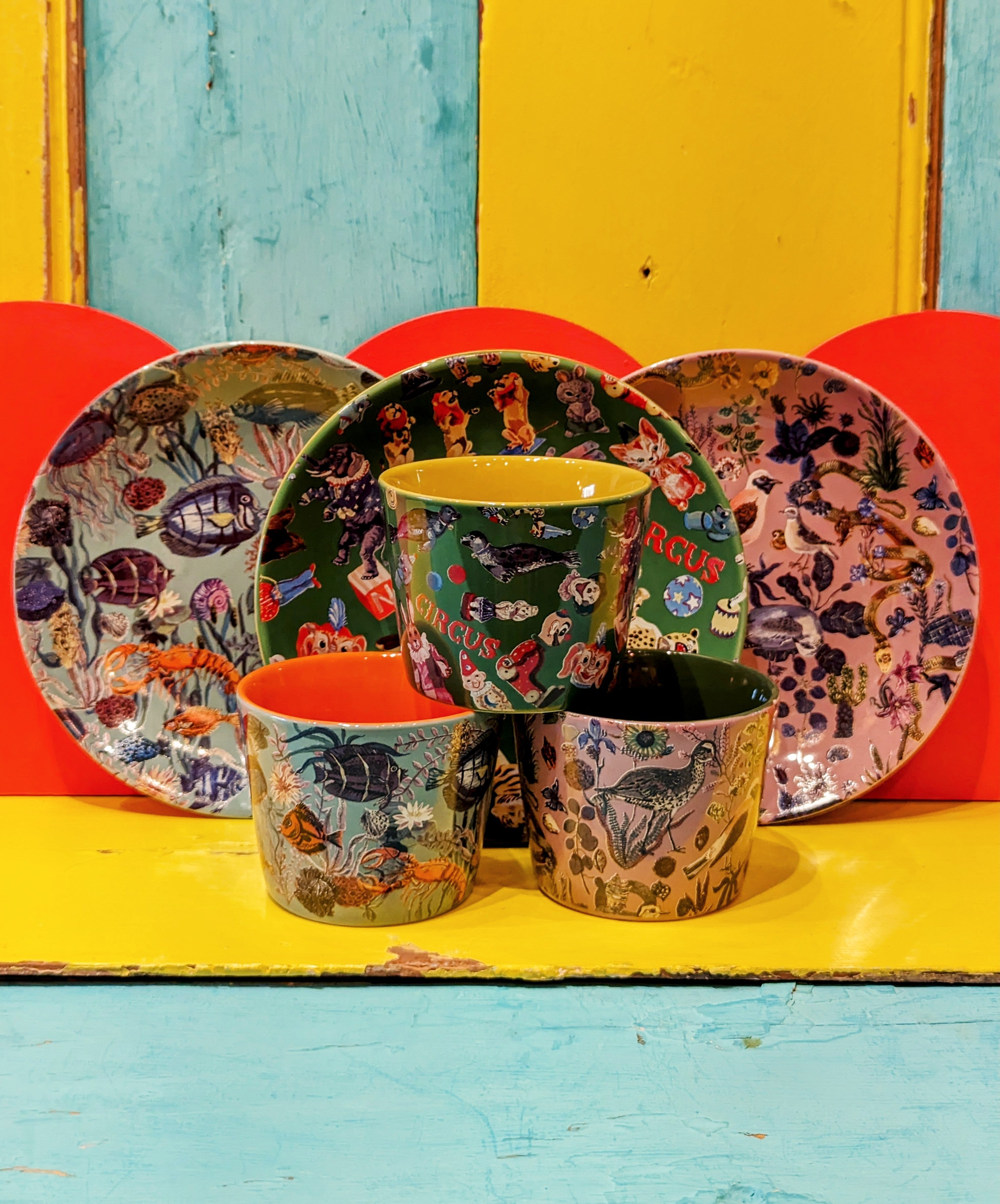 Tea time cup and plate collection