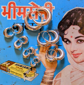 Handmade Rajasthani hoop earrings