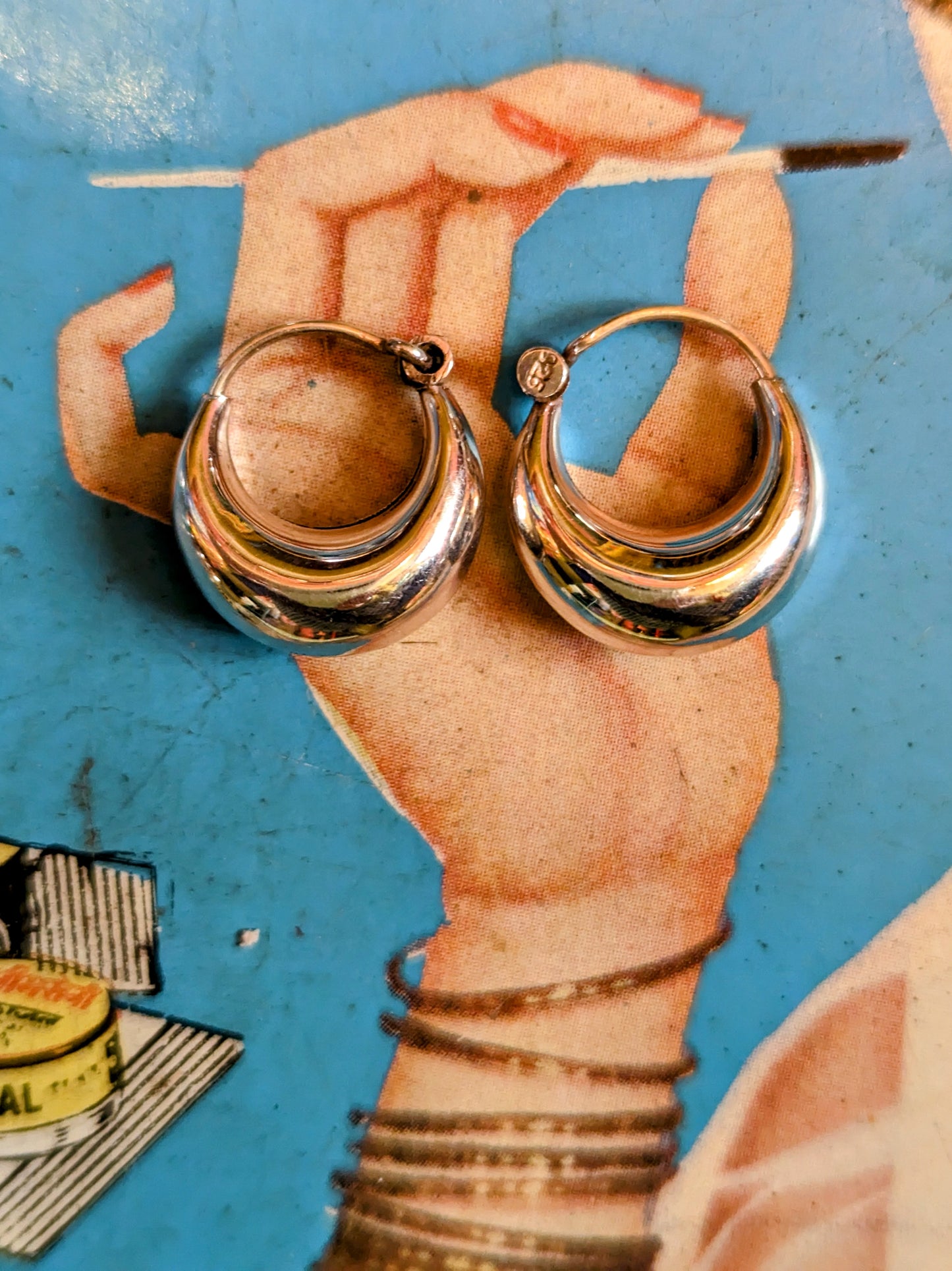 Handmade Rajasthani hoop earrings