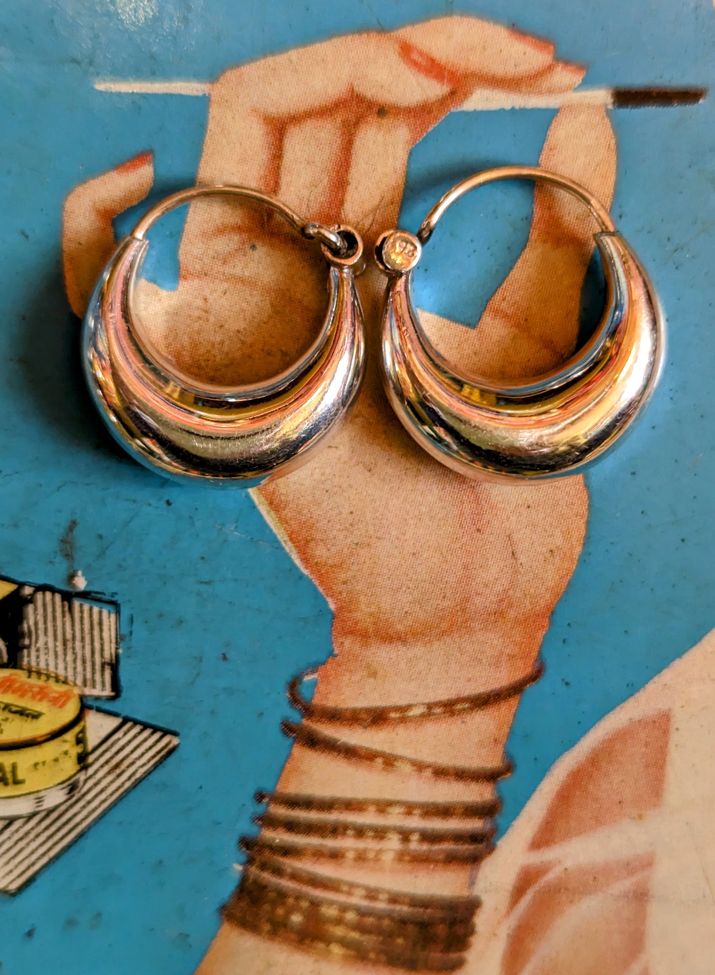 Handmade Rajasthani hoop earrings