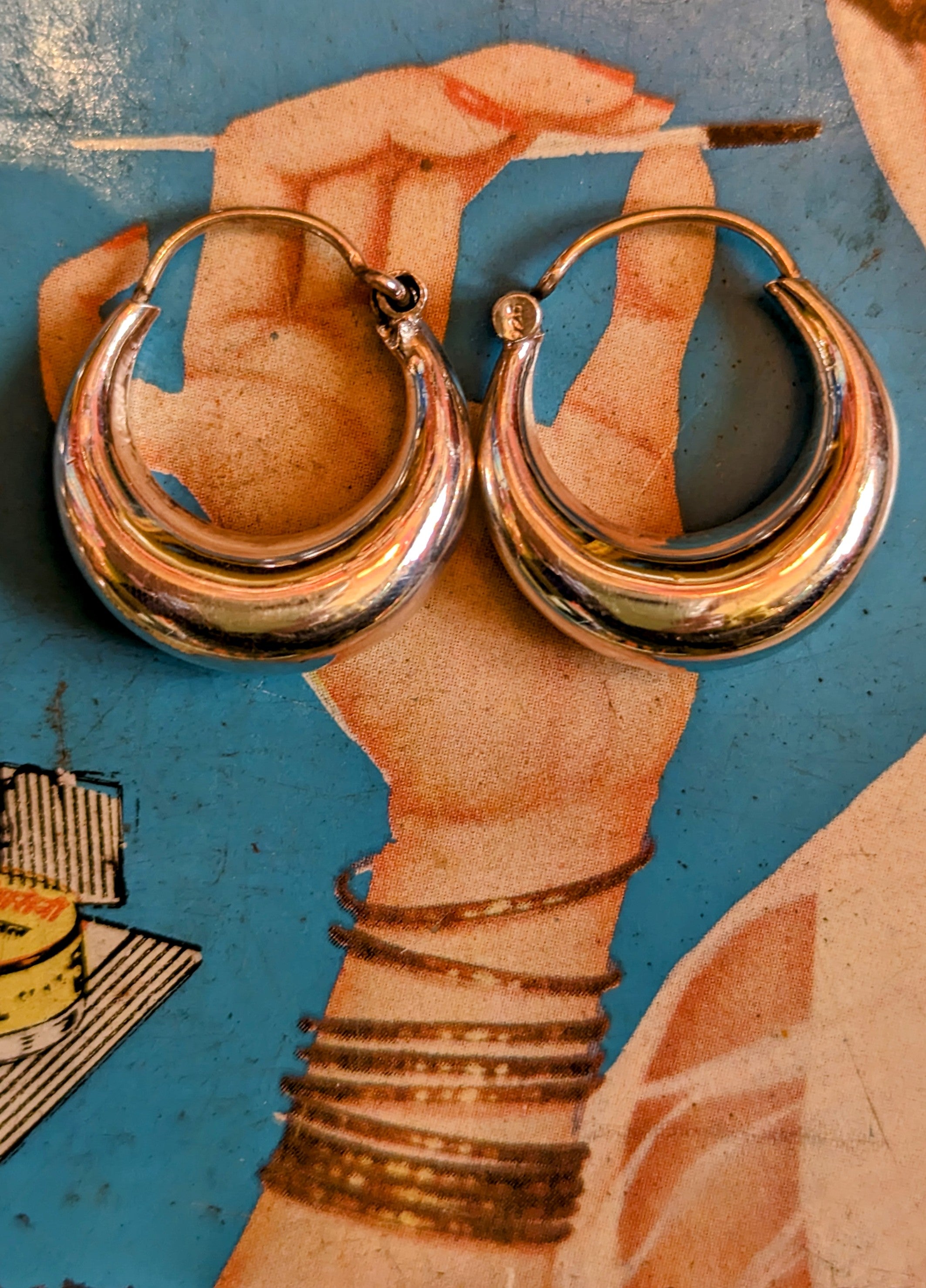 Handmade Rajasthani hoop earrings