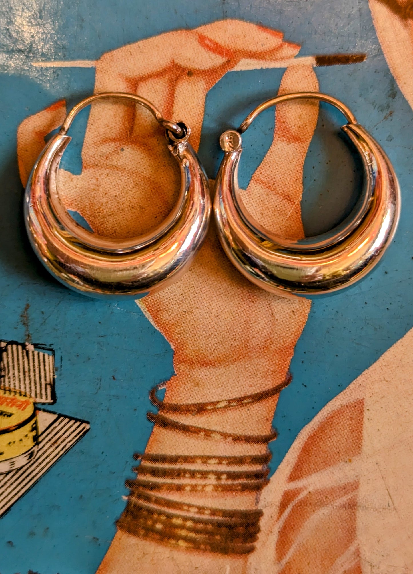 Handmade Rajasthani hoop earrings