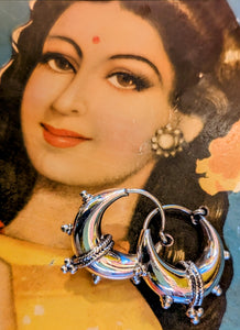 Handmade Fancy Rajasthani hoop earrings